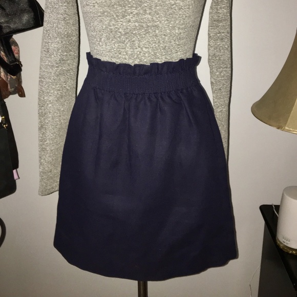 NWT Navy J.Crew Skirt, Size 2 - Picture 1 of 3
